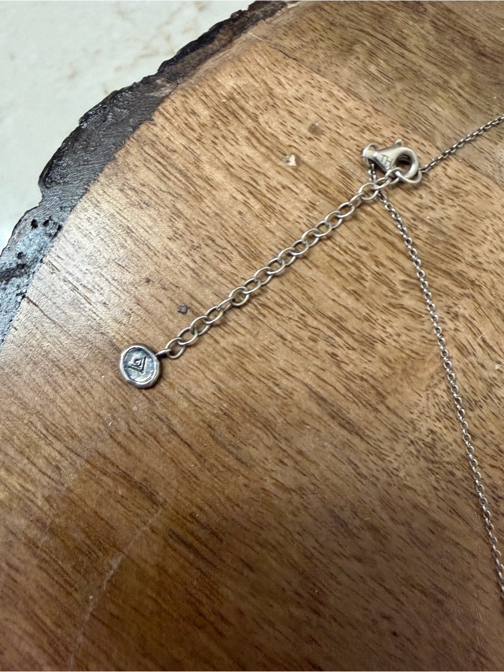Silpada 925 Sterling Silver Rectangular Pendant with rectangular cz. Retired. - Picture 2 of 5